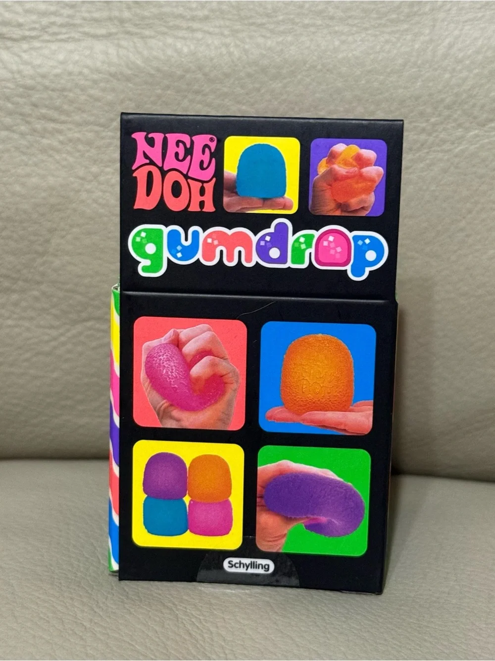 NEW Needoh Gumdrop PINK Viral Schylling Squishy Super Solid Squish Authentic!